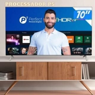 [SUBMARINO] Smart Tv 70” Philips 70pug7625/78 4k Uhd P5 Hdr10+ Dolby Vision Atmos Bluetooth Wifi Preto Bordas Ultrafinas