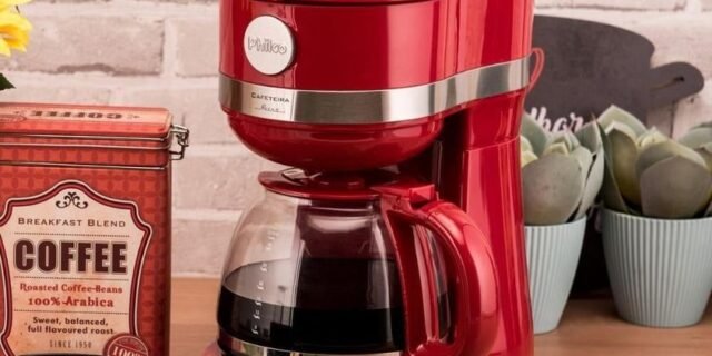 [MAGAZINE] Cafeteira Elétrica Philco Retrô PCF38V – Vermelha e Prata 30 Xícaras
