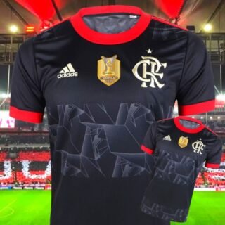 [NETSHOES] Camisa Flamengo III 21/22 s/n° Torcedor Adidas Masculina – Preto+Vermelho 😱 Com patch de Campeão Brasileiro 📦 Frete Grátis 🇧🇷