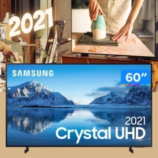 [SUBMARINO] Samsung Smart Tv 60″ Crystal Uhd 4k 60au8000, Painel Dynamic Crystal Color, Design Slim, Tela Sem Limites