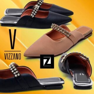 [ZATTINI] Mule VIZZANO Aplique Bico Fino