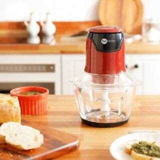 [SHOPTIME] Mini processador com Bowl de Vidro Vermelho Fun Kitchen