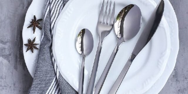 [SHOPTIME] Faqueiro Dubai Inox Silver 24 Peças – La Cuisine