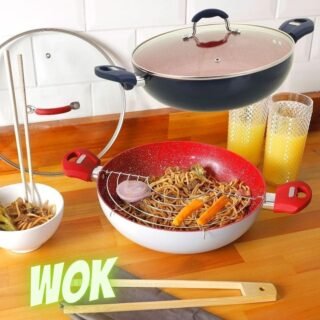 [SHOPTIME] Jogo de Panelas Antiaderente Happy Day 5 La Cuisine (5 Cores)