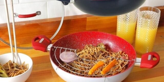 [SHOPTIME] Jogo de Panelas Antiaderente Happy Day 5 La Cuisine (5 Cores)