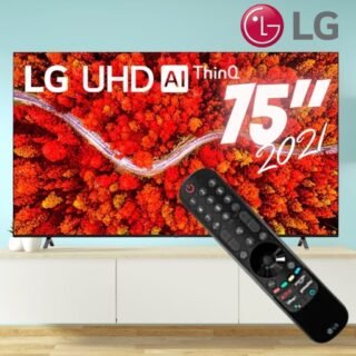 [SUBMARINO] Smart Tv Led 75” Lg 75up8050 4k Uhd Wi-Fi Bluetooth Hdr Inteligência Artificial Thinq Smart Magic Google Alexa