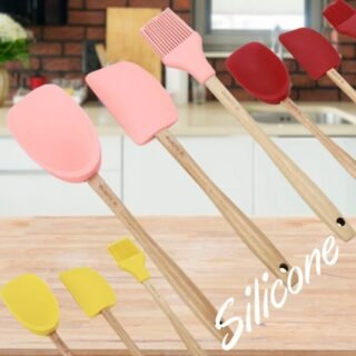 [SHOPTIME] Conjunto de Utensílios de Silicone 3 Peças – La Cuisine (5 Cores)