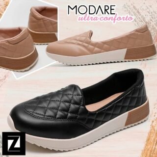 [ZATTINI] Slip On MODARE Napa Matelassê Feminino