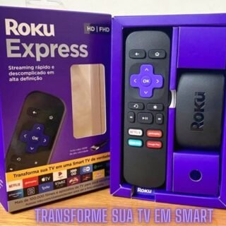 [MAGAZINE] Roku Express Streaming Player Full HD – com Controle Remoto e Cabo HDMI