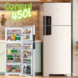 [AMERICANAS] Geladeira Consul Frost Free Duplex CRM56 450L Espaço Flex Branca com Painel Eletrônico Externo