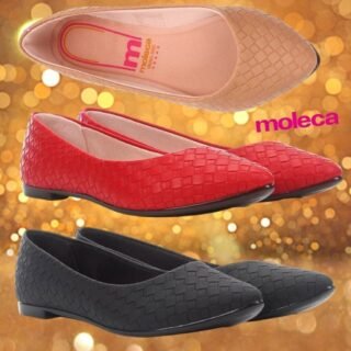 [MAGAZINE] Sapatilha Moleca Bico Fino Tressê Feminina