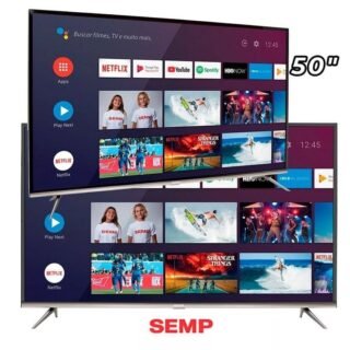 [AMERICANAS] Smart TV Led 50″ Semp SK8300 4K HDR Android Wi-Fi 3 HDMI 2 USB Controle Remoto com atalhos Chromecast Integrado