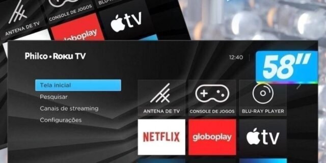 [AMERICANAS] Smart TV Roku 58″ Philco Led UHD 4K PTV58G70RCBL Wi-Fi 4 HDMI 2 USB e Midiacast