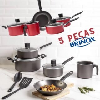 [SHOPTIME] Jogo de Panelas Antiaderente 5 peças – La Cuisine By Brinox