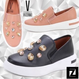 [ZATTINI] Slip On VIZZANO Pedraria Feminino