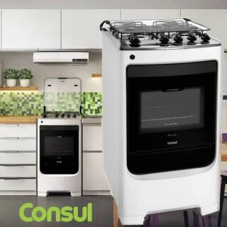 [SUBMARINO] Fogão Piso Consul 4 Bocas Cfo4n Branco Bivolt