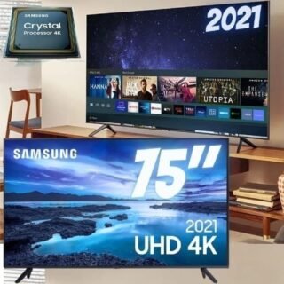[SUBMARINO] Samsung Smart Tv 75″ Uhd 4k 75au7700, Processador Crystal 4k, Tela Sem Limites, Visual Livre De Cabos, Alexa Built In