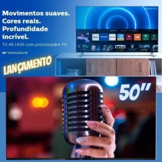 [SUBMARINO] Smart Tv Philips 50″ Uhd 4k 50pug7625 Wi-Fi Hdr10+ Dolby Vision E Dolby Atmos Com Bluetooth Bordas Ultrafinas