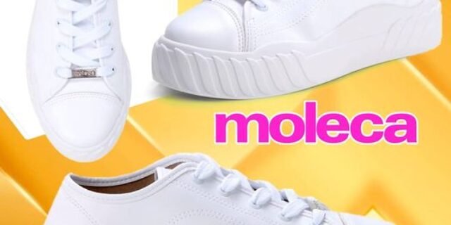 [ZATTINI] Tênis MOLECA Casual Feminino – Branco