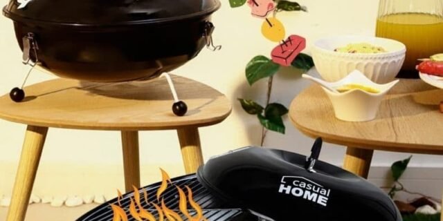 [SUBMARINO] Churrasqueira Portátil A Carvão 14” Preta – Casual Home