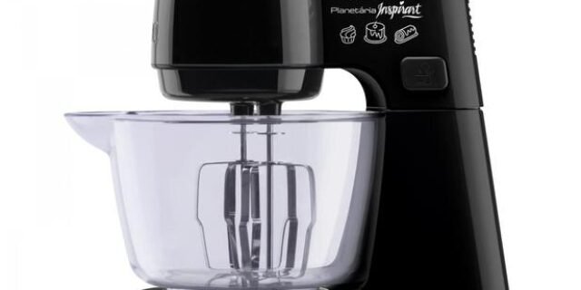 [MAGAZINE] Batedeira Planetária Arno Preta 500W Inspirart – 5 Velocidades