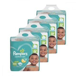 [MAGAZINE] Kit de Fraldas 4 pacotes Pampers Confort Sec Super (M-G-XG-XXG)