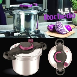 [CASAS BAHIA] Panela de Pressão Rochedo Clipso em Alumínio Polida – 4,5 L