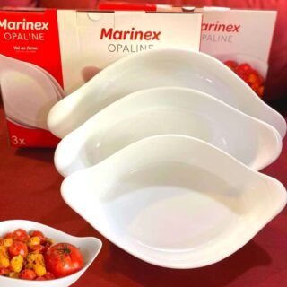 [SHOPTIME] Conjunto de Assadeiras Ovais de vidro 3 Peças – Marinex