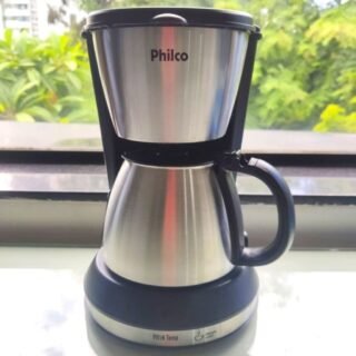 [SHOPTIME] Cafeteira Elétrica Philco PH14TEMP 700ml Metal Preto e Inox