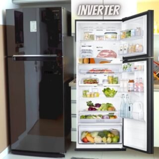 [MAGAZINE] Geladeira/Refrigerador Samsung Frost Free Inverter – Duplex Black Look 460L PowerVolt Evolution RT46
