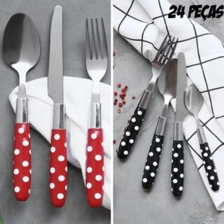 [SHOPTIME] Faqueiro Poá 24 Peças