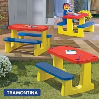 [AMERICANAS] Mesa Infantil para Pic-nic e escolar colorida – 92360000 – Tramontina