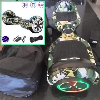 [AMERICANAS] Skate Hoverboard Skate Elétric Smart Balance Scooter Camuflado
