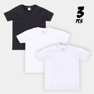 [MAGAZINE] Kit Camiseta Bebê All Free Básica Masculina 3 Peças