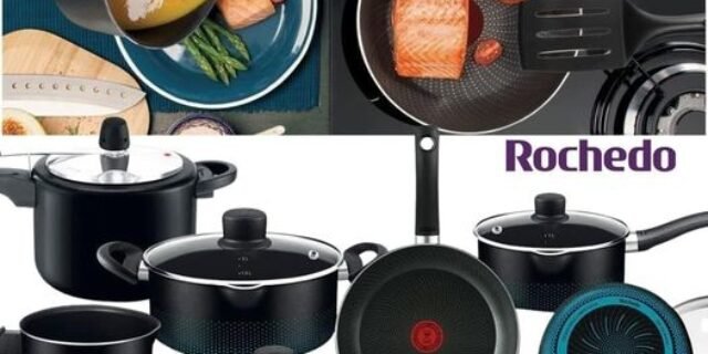 [MAGAZINE] Jogo de Panelas Rochedo Antiaderente de Alumínio – Preto 9 Peças Smart