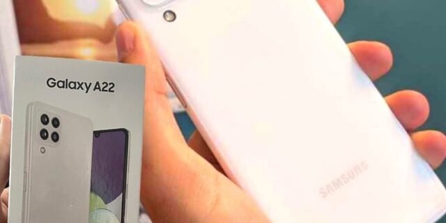 [WEBFONES] Smartphone Samsung Galaxy A22 128GB 4GB RAM 4G Wi-Fi Câmera Quádrupla + Selfie 13MP 6.4″