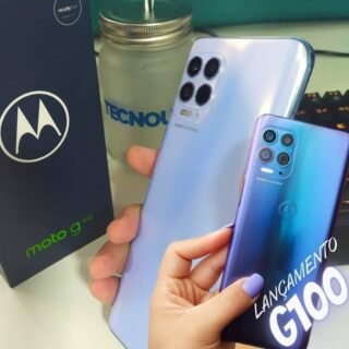 [WEBFONES] Smartphone Motorola Moto G100 Luminous Ocean 256GB, 12GB RAM, Tela de 6.7”, 5G, Câmera Quádrupla, Android 11 e Processador Qualcomm 870 Octa-Core