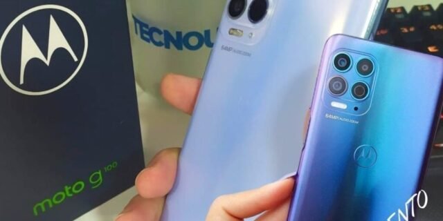 [WEBFONES] Smartphone Motorola Moto G100 Luminous Ocean 256GB, 12GB RAM, Tela de 6.7”, 5G, Câmera Quádrupla, Android 11 e Processador Qualcomm 870 Octa-Core