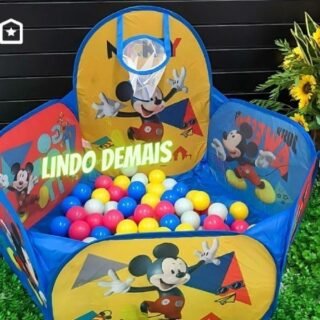 [MAGAZINE] Piscina de Bolinha Mickey Disney com Cesta – 100 Bolinhas Zippy Toys