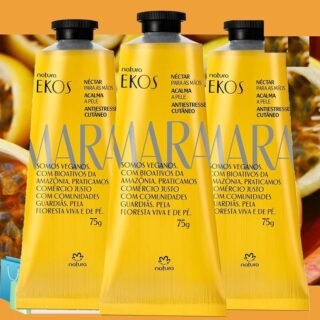 [NATURA] Kit com 3 Polpas Hidratantes Para Mãos Ekos Maracujá, Tukumã, Açaí, Castanha ou Ucuuba com 75g Cada