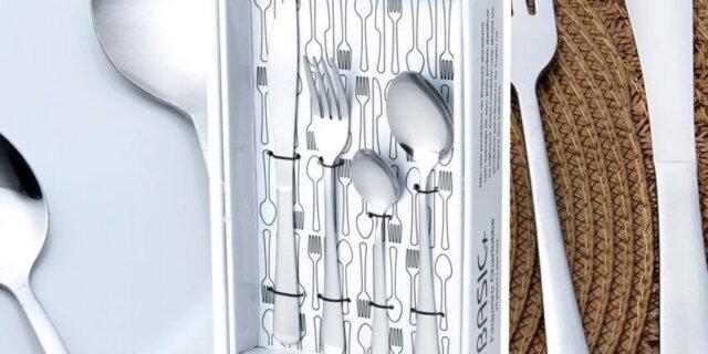 [SHOPTIME] Faqueiro aço inox Charlotte 24 peças – Basic+