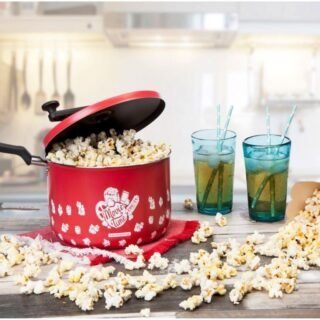 [MAGAZINE] Pipoqueira Multiflon Vermelha Antiaderente – de Alumínio 3,8L 20cm Versátil 78320