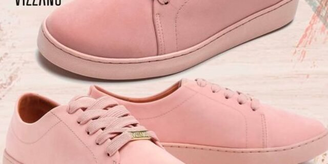 [ZATTINI] Tênis VIZZANO Nobuck Feminino – Rosa Claro