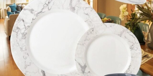 [SHOPTIME] Aparelho de Jantar Carrara Cinza Claro 20 Peças – La Cuisine