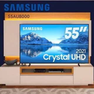 [AMERICANAS] Samsung Smart Tv 55″ Crystal Uhd 4k 55au8000, Painel Dynamic Crystal Color, Design Slim, Tela Sem Limites