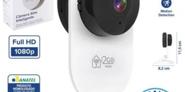 [MAGAZINE] Câmera de Segurança Inteligente Wi-Fi I2GO – HD Visão Noturna I2GOTH738