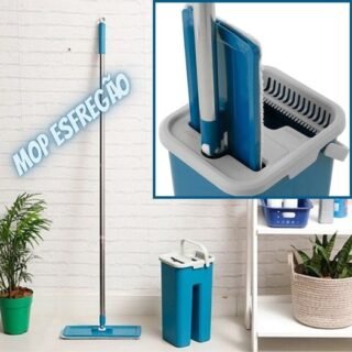 [SHOPTIME] Mop esfregão 4L com divisor e 2 refis de microfibra – Casual Home