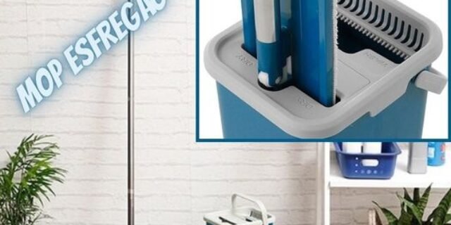 [SHOPTIME] Mop esfregão 4L com divisor e 2 refis de microfibra – Casual Home