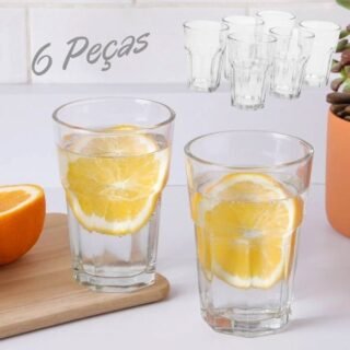 [SHOPTIME] Conjunto De Copos De Vidro Cassis 420 Ml 6 Peças – La Cuisine
