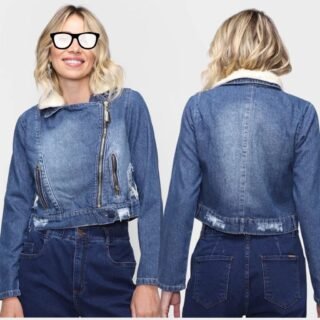 [MAGAZINE] Jaqueta Jeans Naraka Com Pelo Feminina